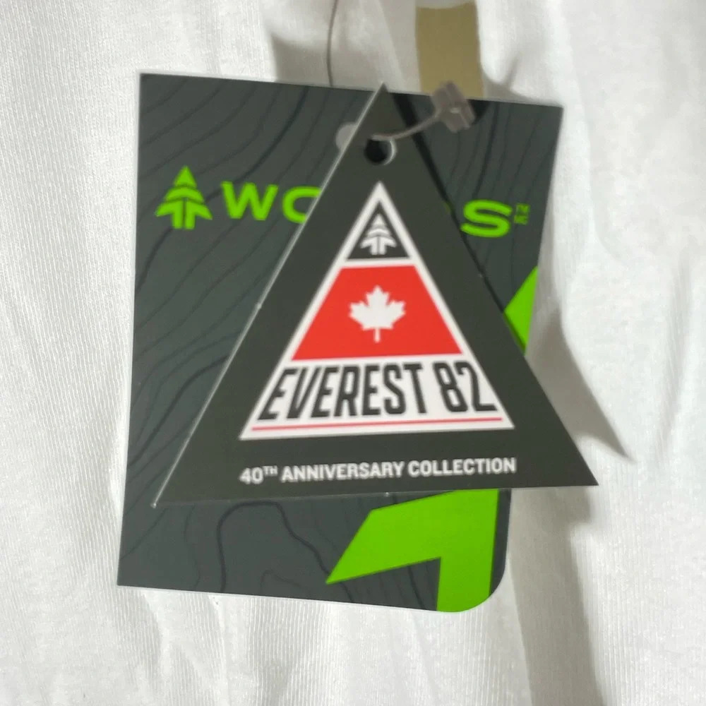 Sz M Sz M Woods Men Made in Canada Everest '82 Long-Sleeve Shirt white - Picture 7 of 8